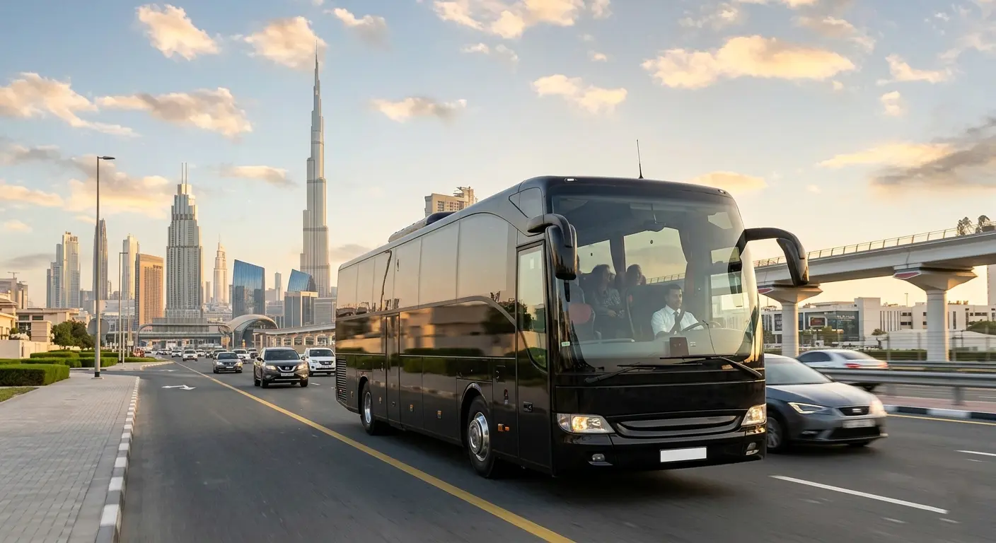 Bus rental with chauffeur in Dubai
